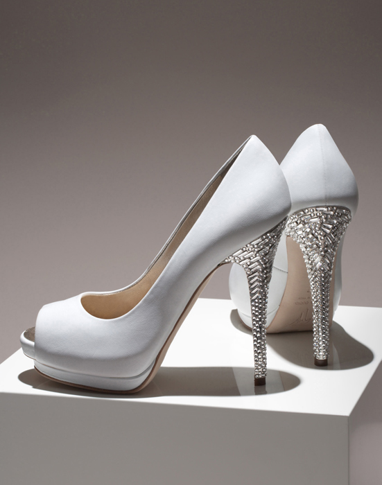 scarpe da sposa alte con plateau