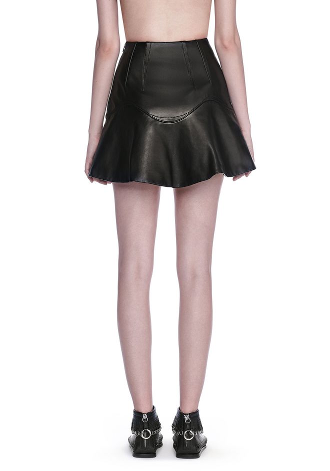 Alexander Wang High Waisted Leather Mini Skirt Skirt Official Site