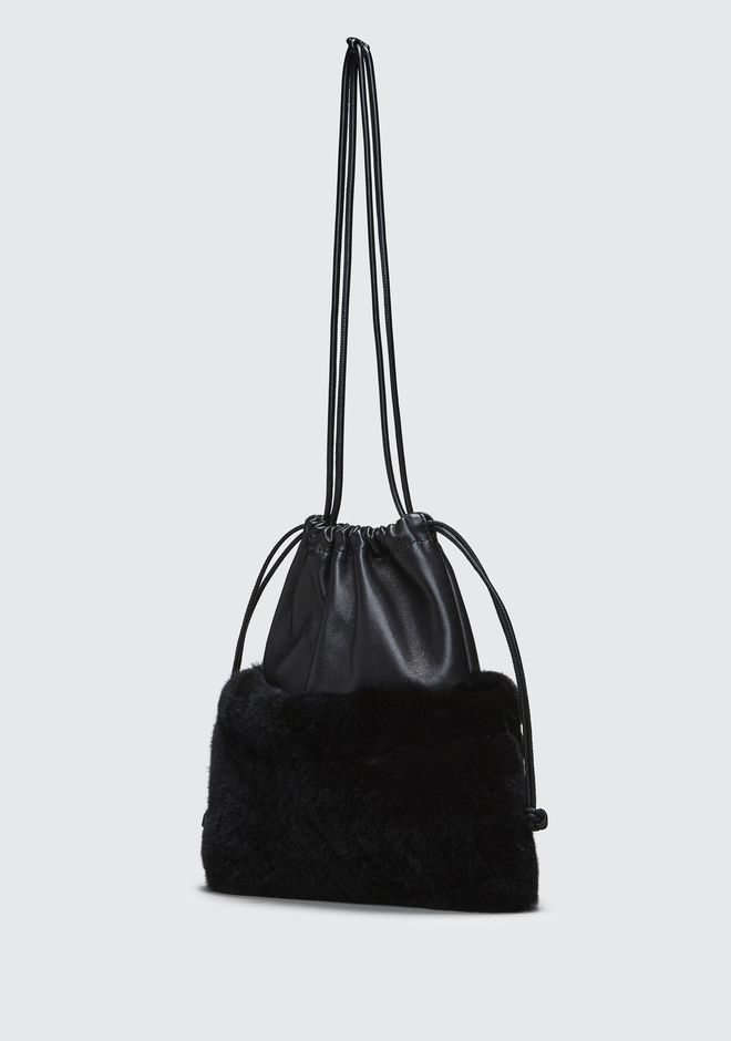 Alexander Wang FUR RYAN MINI DUSTBAG CLUTCH Official Site