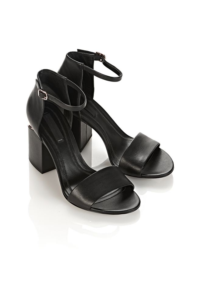 Alexander Wang ‎ABBY SANDAL WITH ROSE GOLD ‎ ‎Heels‎ | Official Site