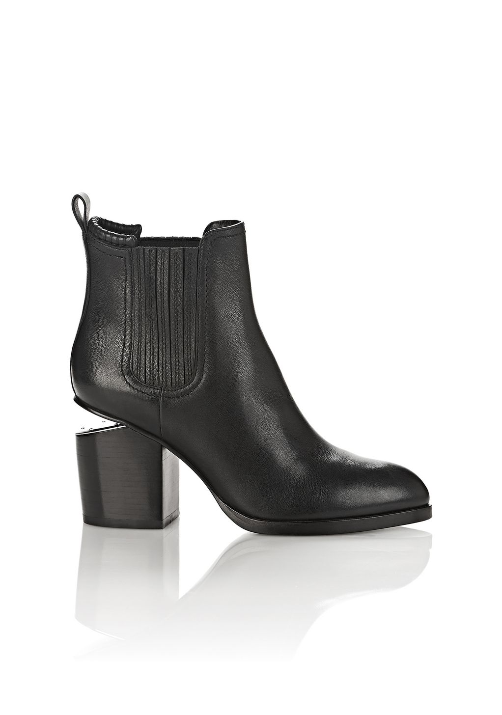 Alexander Wang ‎GABRIELLA BOOTIE IN BLACK WITH RHODIUM ...