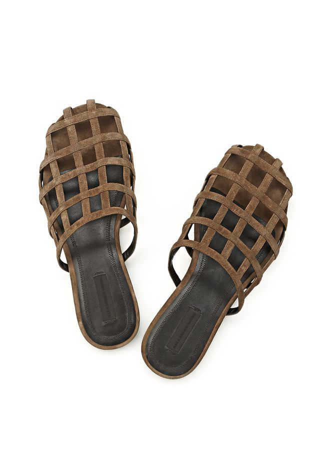 Alexander Wang âALISON SUEDE SLIDE â âFLATSâ | Official Site