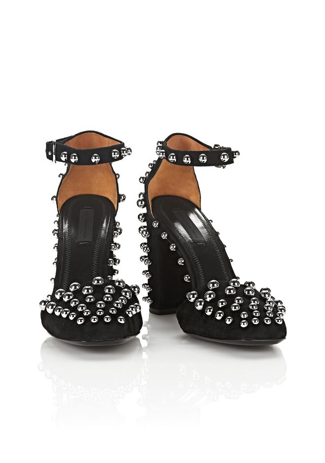 Alexander Wang ‎ELISE STUDDED SUEDE HEEL ‎ ‎Heels‎ | Official Site