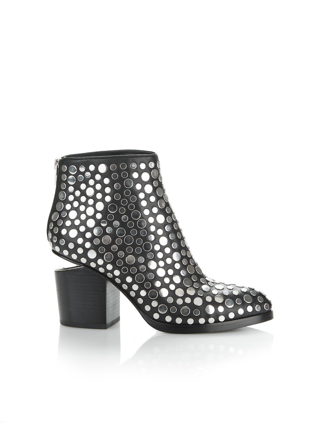 Alexander Wang ‎STUDDED GABI BOOTIE WITH RHODIUM ‎ ‎BOOTS