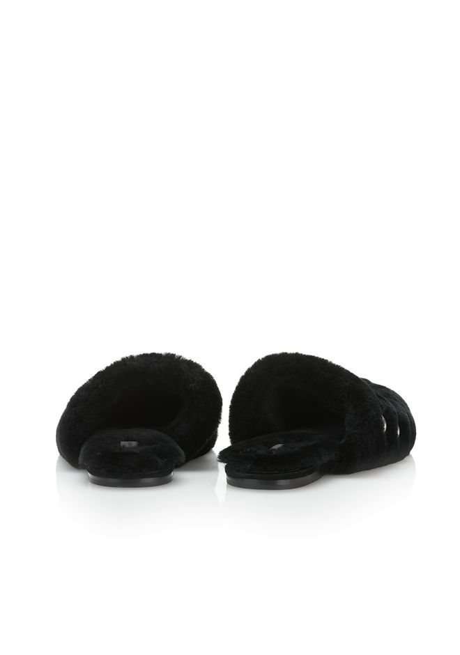 Alexander Wang âFUR AMELIA SLIDE â âFLATSâ | Official Site
