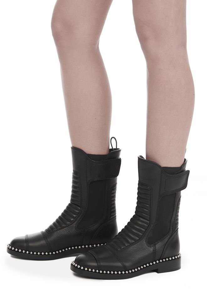 alexander wang snakeskin boots