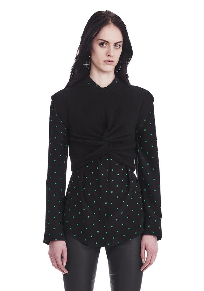 alexander wang cropped sweater