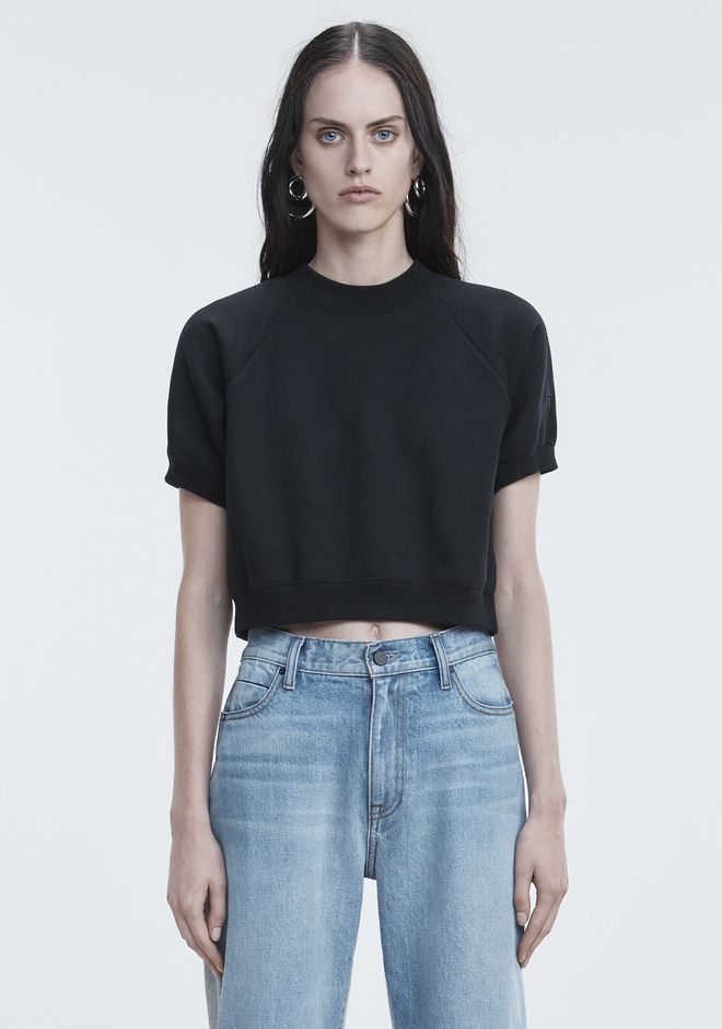 Alexander Wang ‎CROPPED SWEATSHIRT ‎ ‎TOP‎ | Official Site