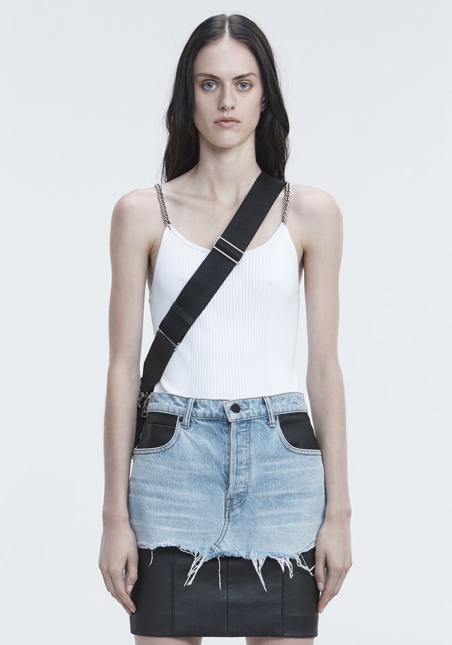 Alexander Wang ‎TANK WITH CHAIN STRAPS ‎ ‎TOP‎ Official Site