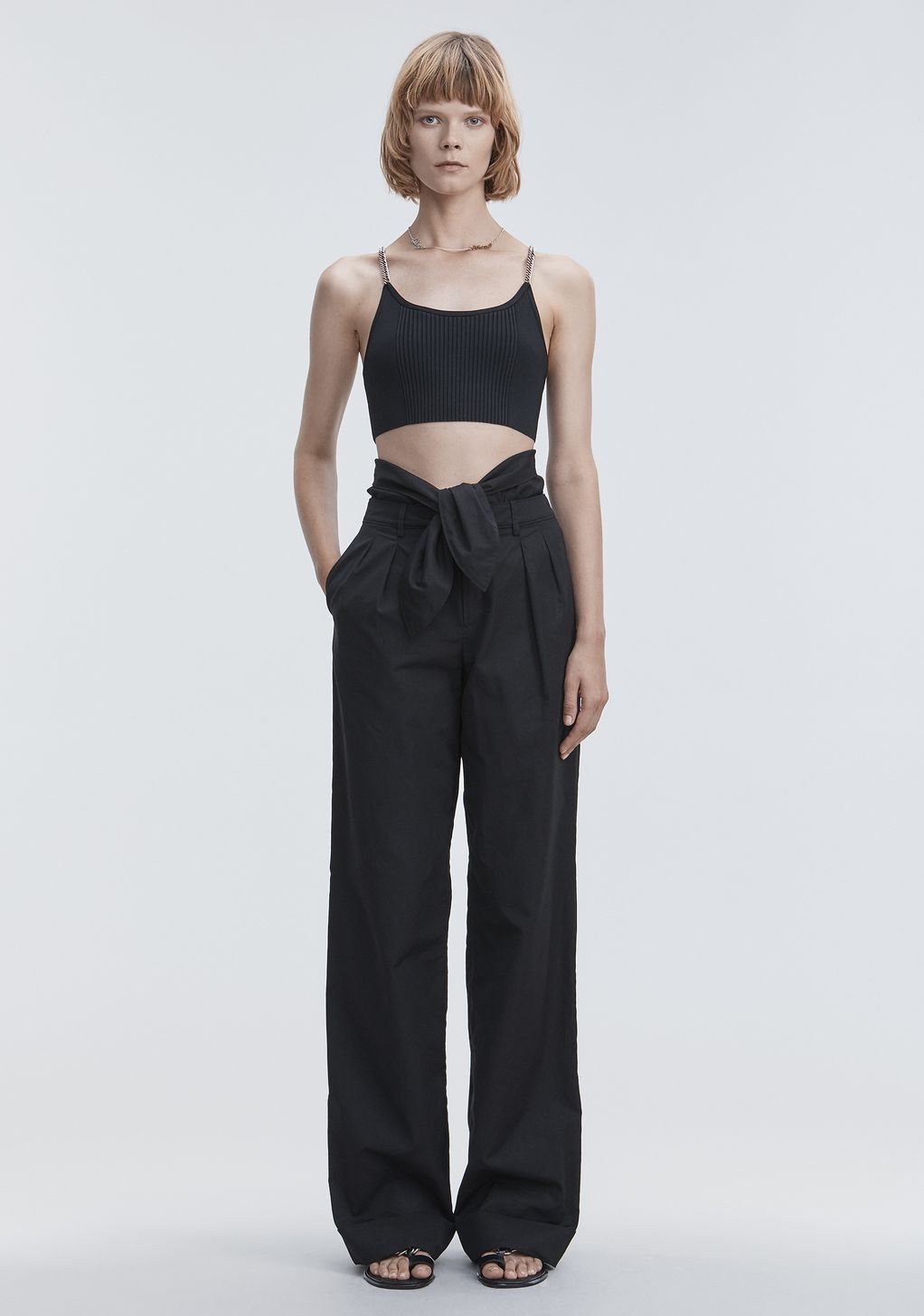 Alexander Wang ‎BRA TOP WITH CHAIN STRAPS ‎ ‎TOP‎ | Official Site
