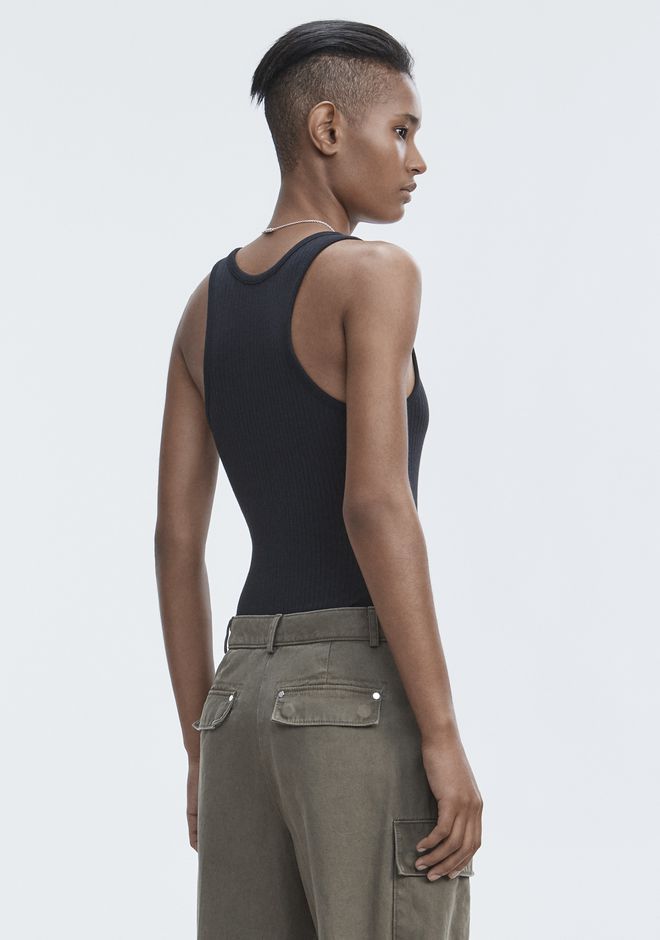 Alexander Wang ‎RIBBED BODYSUIT ‎ ‎TOP‎ | Official Site