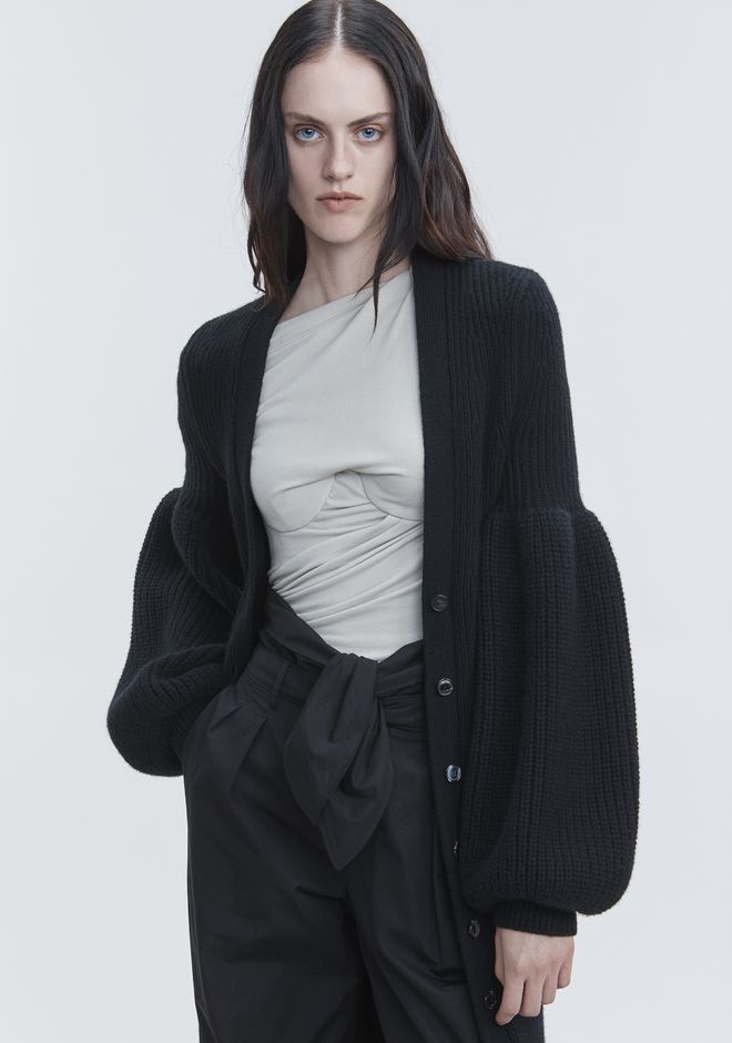 Alexander Wang ‎WOOL CASHMERE CARDIGAN ‎ ‎TOP‎ | Official Site
