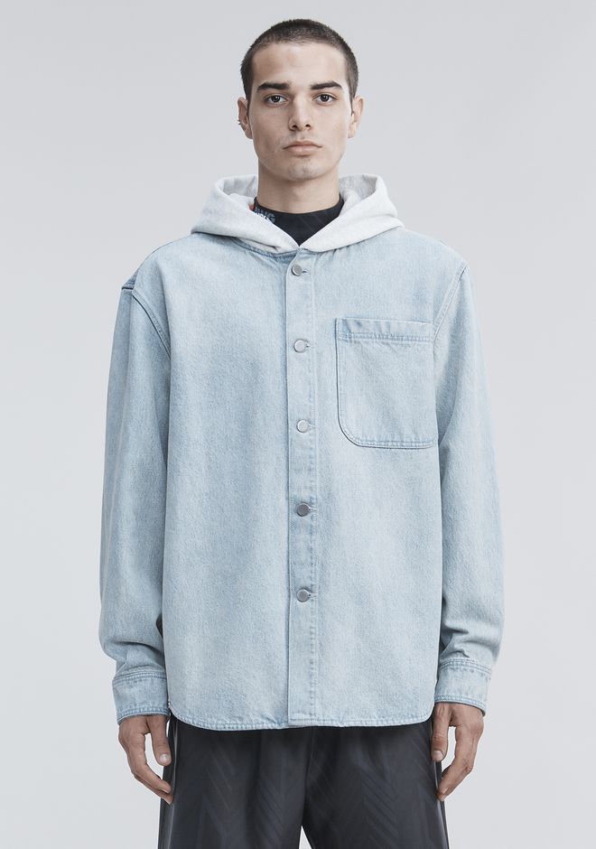 alexander wang oversized denim shirt