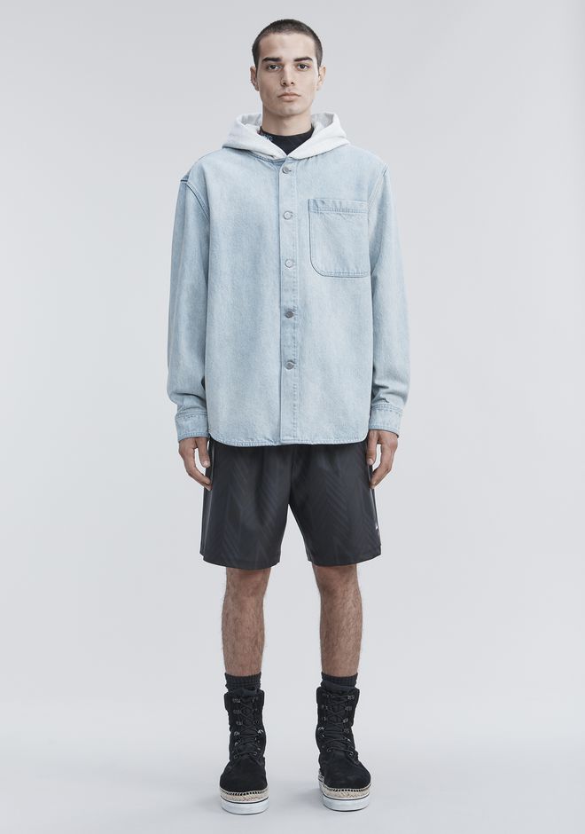 alexander wang oversized denim shirt