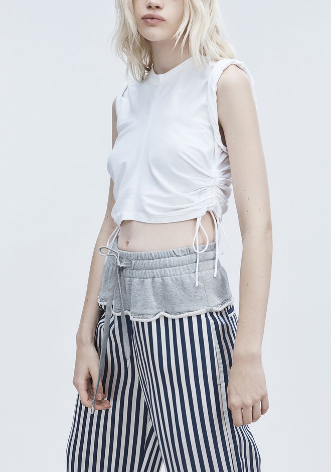 Alexander Wang ‎RUCHED CROP TOP ‎ ‎TOP‎ | Official Site