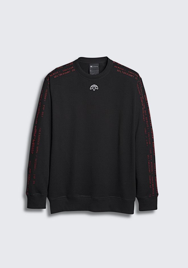 alexander wang adidas sweater black red
