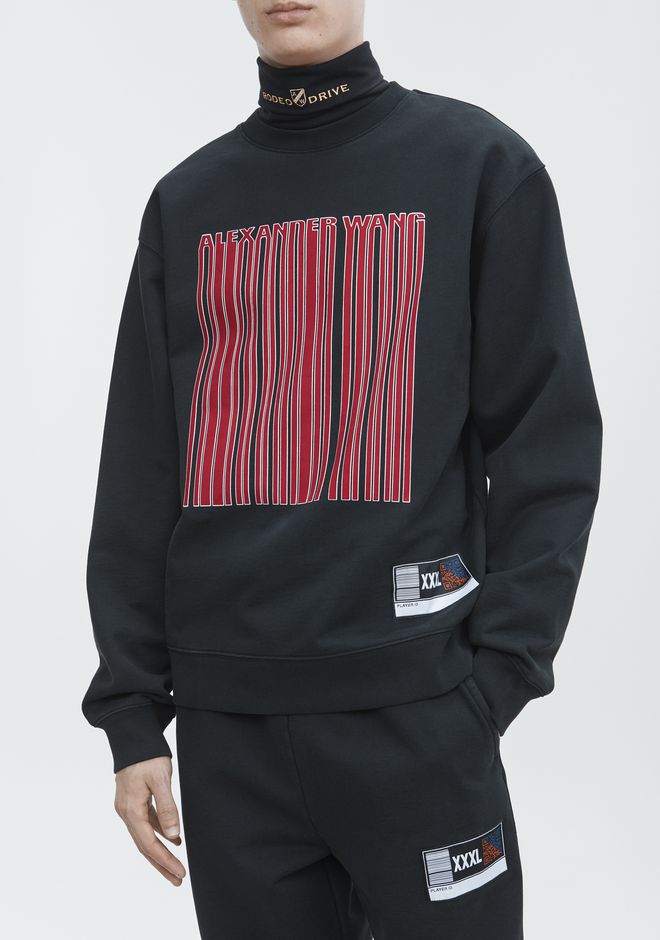 Download Alexander Wang ‎LONG SLEEVE CREW NECK BARCODE SWEATSHIRT ...