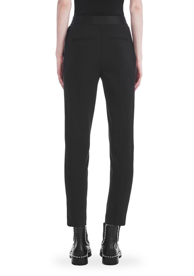 Alexander Wang ‎SLIM FIT TROUSERS WITH BALL CHAIN TRIM ‎ ‎PANTS ...