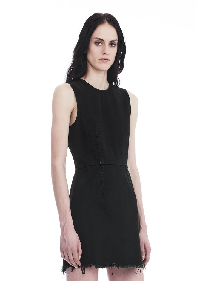 Alexander Wang ‎ZIP DENIM DRESS ‎ ‎DENIM‎ | Official Site