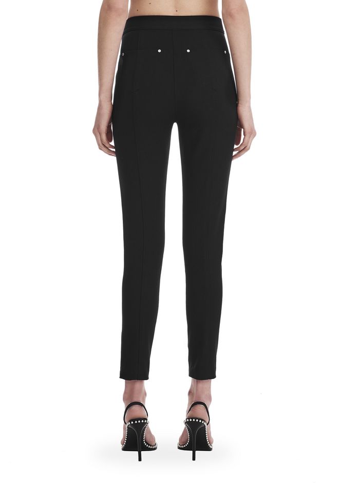 Alexander Wang ‎SUPER STRETCH COTTON PANTS WITH ANKLE ZIPPERS ‎ ‎PANTS