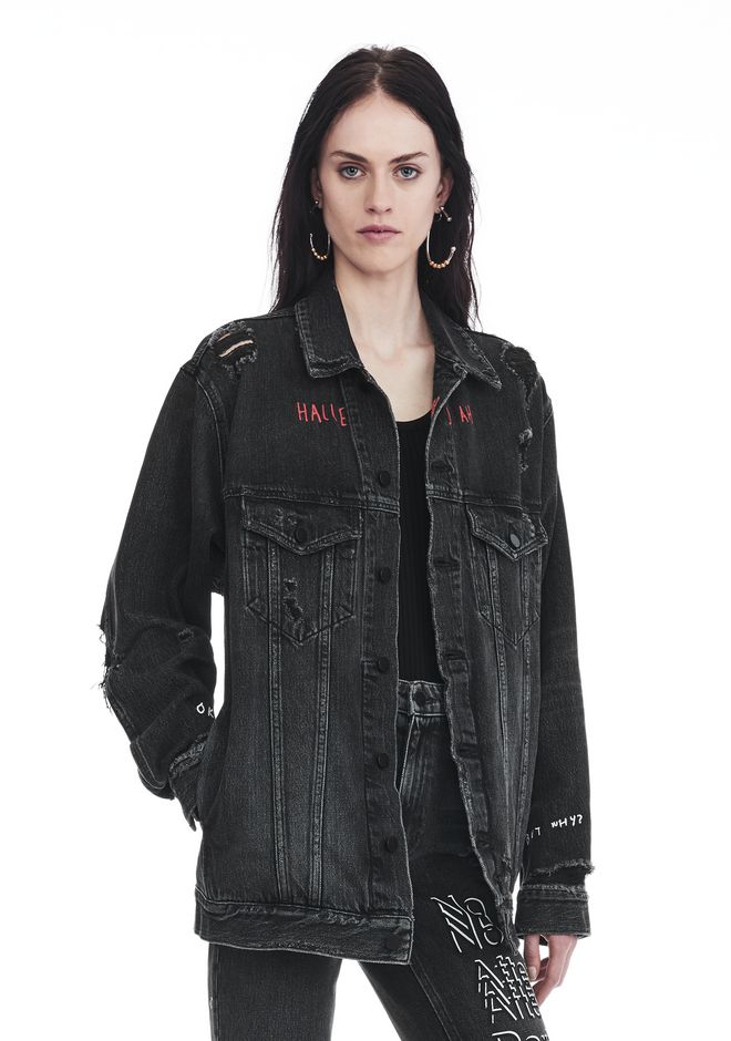 Alexander Wang âDAZE NO AFTER PARTY OVERSIZED DENIM JACKET â âDENIMâ | Official Site
