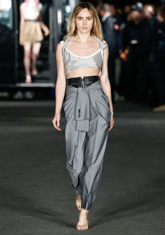 tie front pants