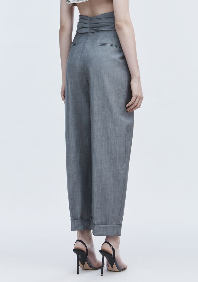 tie front pants