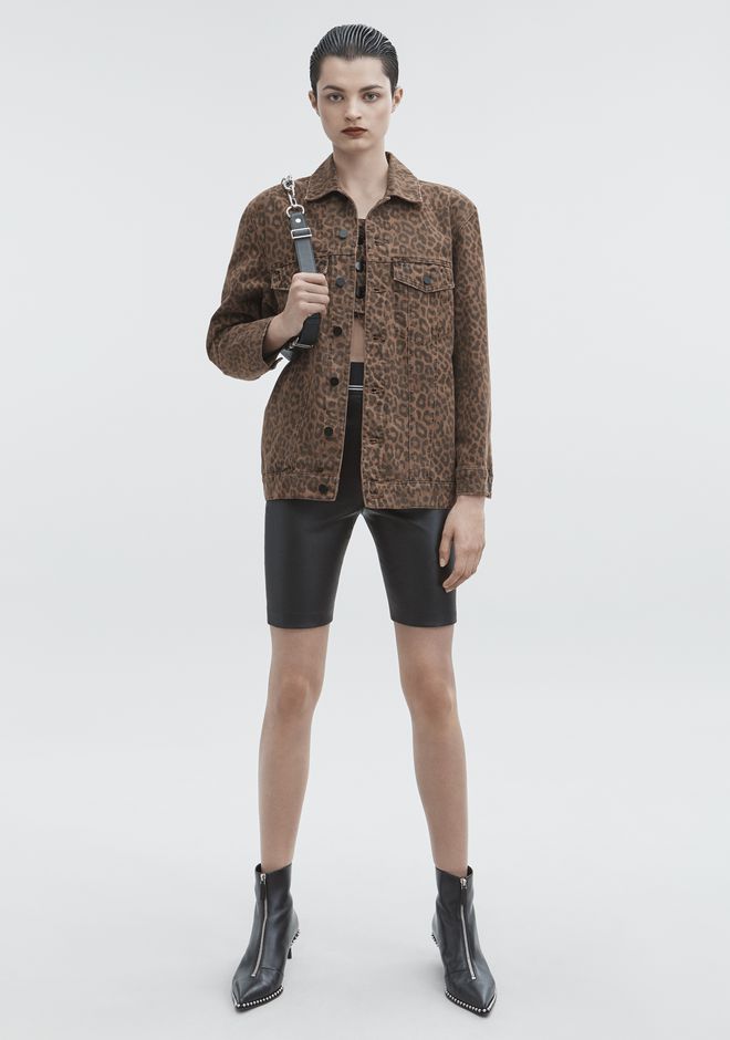 Alexander Wang ‎LEATHER BIKER SHORTS ‎ ‎SHORTS‎ | Official Site