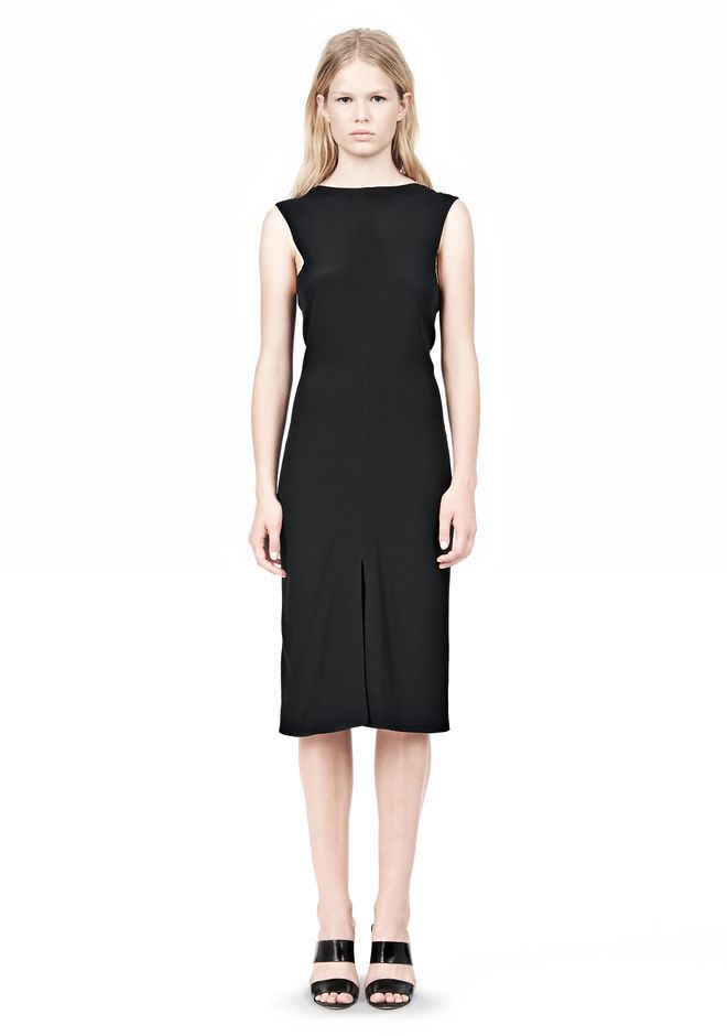 Slim Length Folded Alexander Wang Back Open 34 Dress npaI4Sq