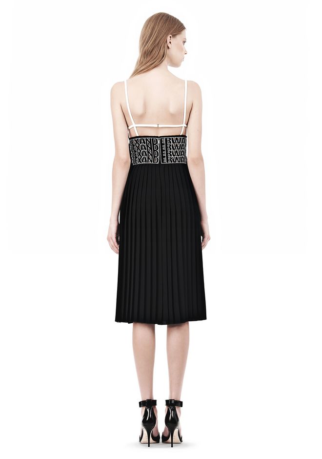 Alexander Wang ‎CAMISOLE DRESS WITH LOGO EYELET EMBROIDERY ‎ ‎3/4 ...