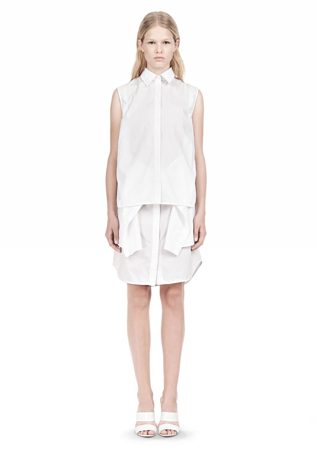 alexander wang shrugged off shirtdress