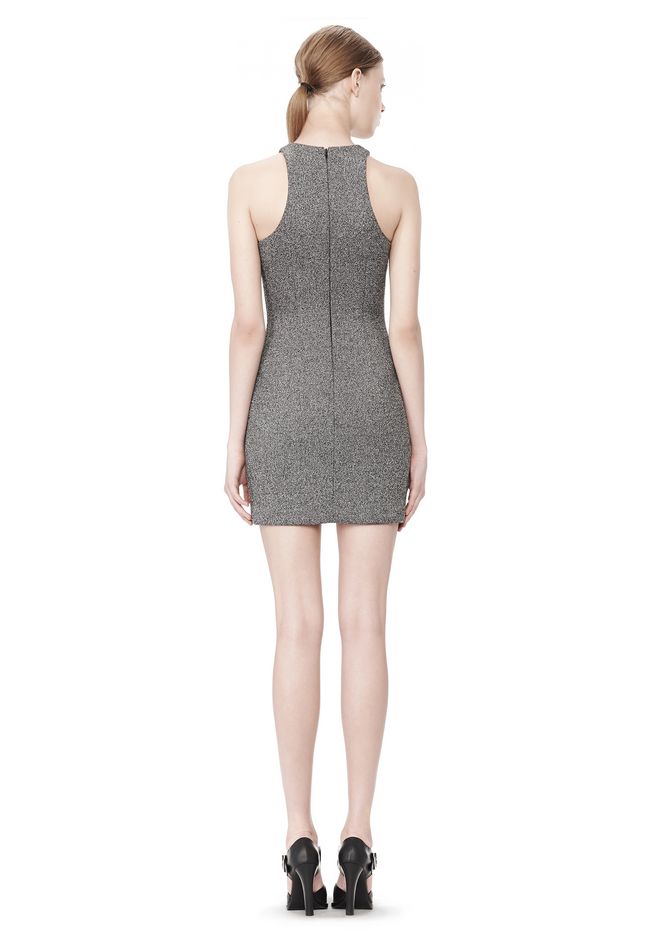 Alexander Wang ‎MESH BONDED NEOPRENE SLEEVELESS DRESS ‎ ‎Short Dress