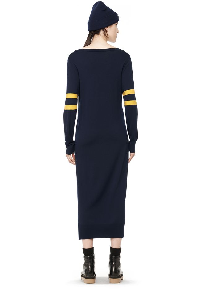 Alexander Wang ‎RUGBY KNIT COLUMN DRESS ‎ ‎Long Dress‎ Official Site