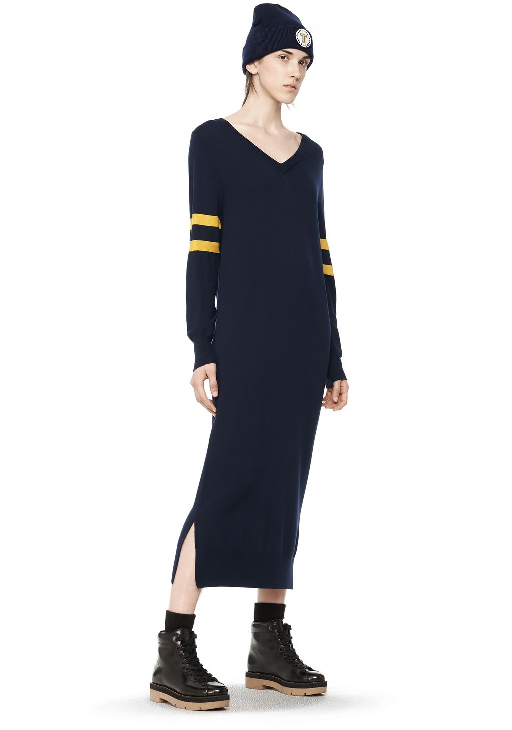 Alexander Wang ‎RUGBY KNIT COLUMN DRESS ‎ ‎Long Dress‎ Official Site