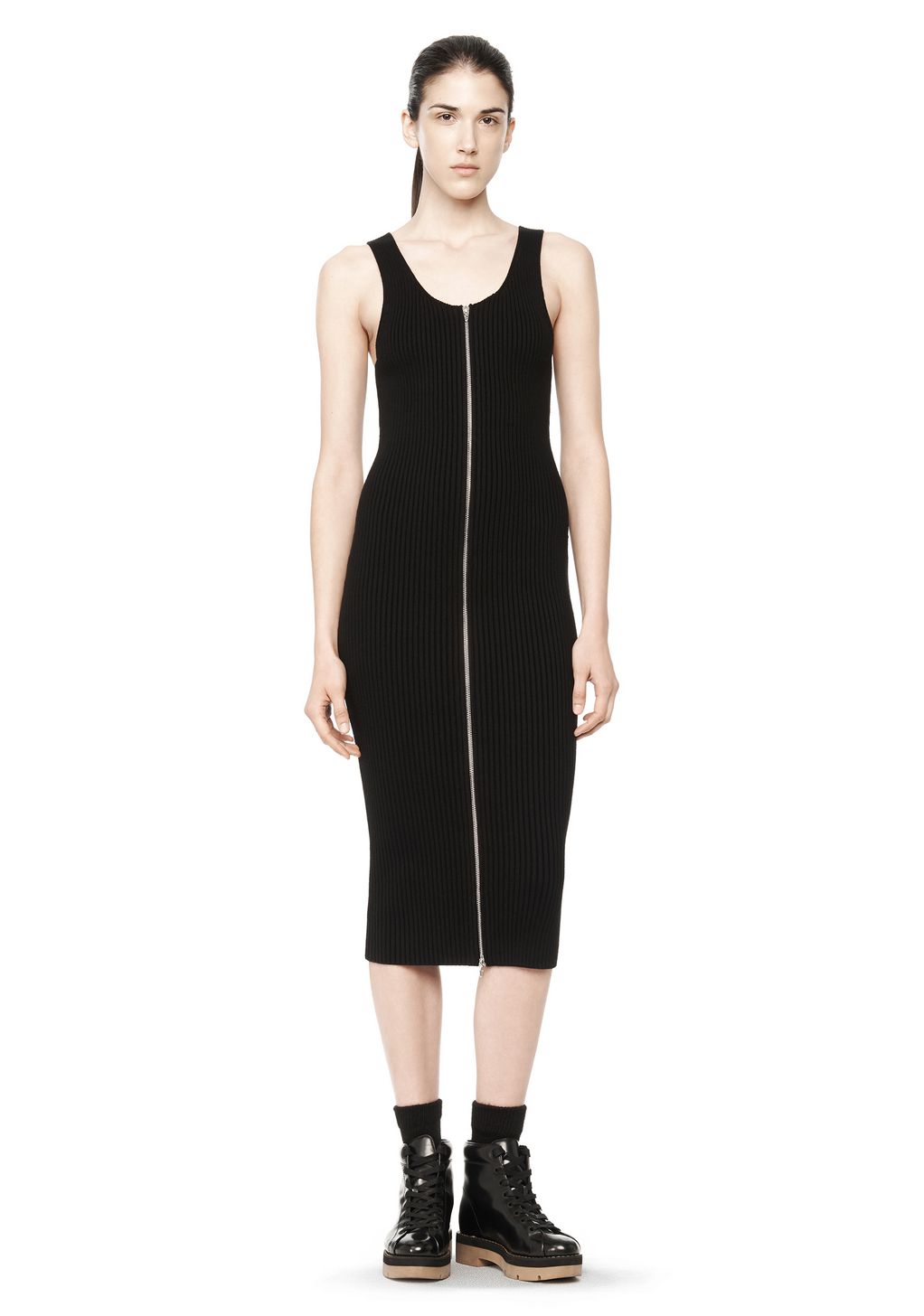 Alexander Wang ‎RIBBED TANK DRESS ‎ ‎Long Dress‎ | Official Site