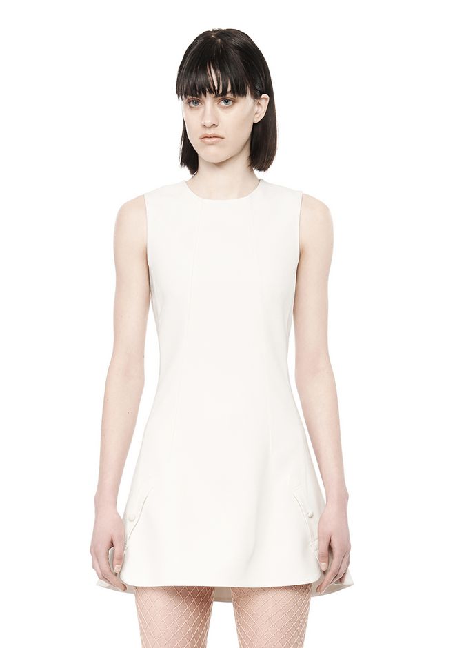 Alexander Wang ‎PEPLUM BACK DRESS ‎ ‎Short Dress‎ | Official Site