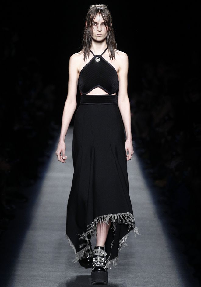 Alexander Wang ‎RUNWAY BLANKET DRESS WITH CHAINMAIL FRINGE ‎ ‎3/4 ...