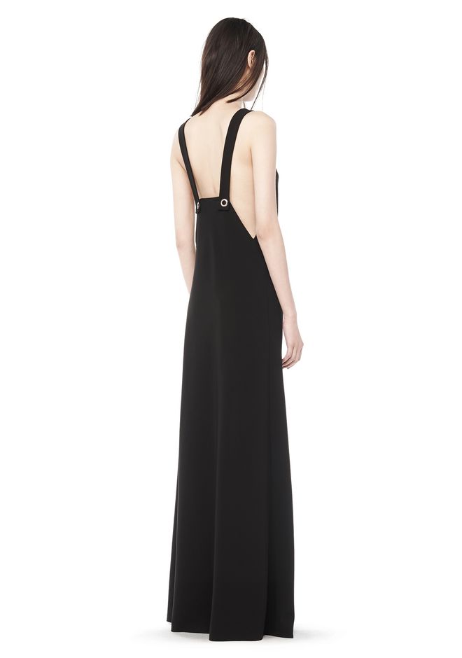 Alexander Wang ‎LONG PINAFORE DRESS ‎ ‎Long Dress‎ | Official Site