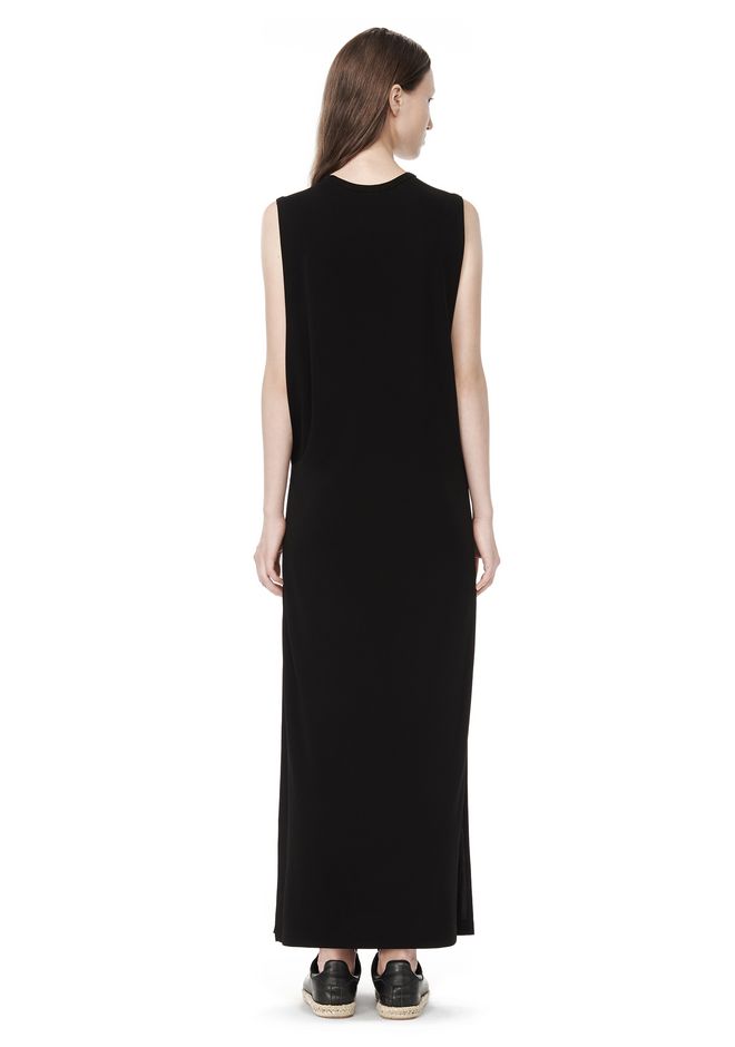 Alexander Wang ‎MATTE JERSEY SLEEVELESS TANK DRESS ‎ ‎Long Dress ...