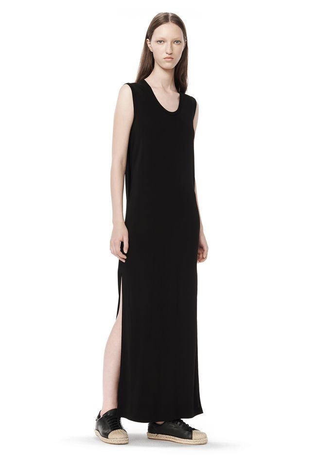 Alexander Wang ‎MATTE JERSEY SLEEVELESS TANK DRESS ‎ ‎Long Dress