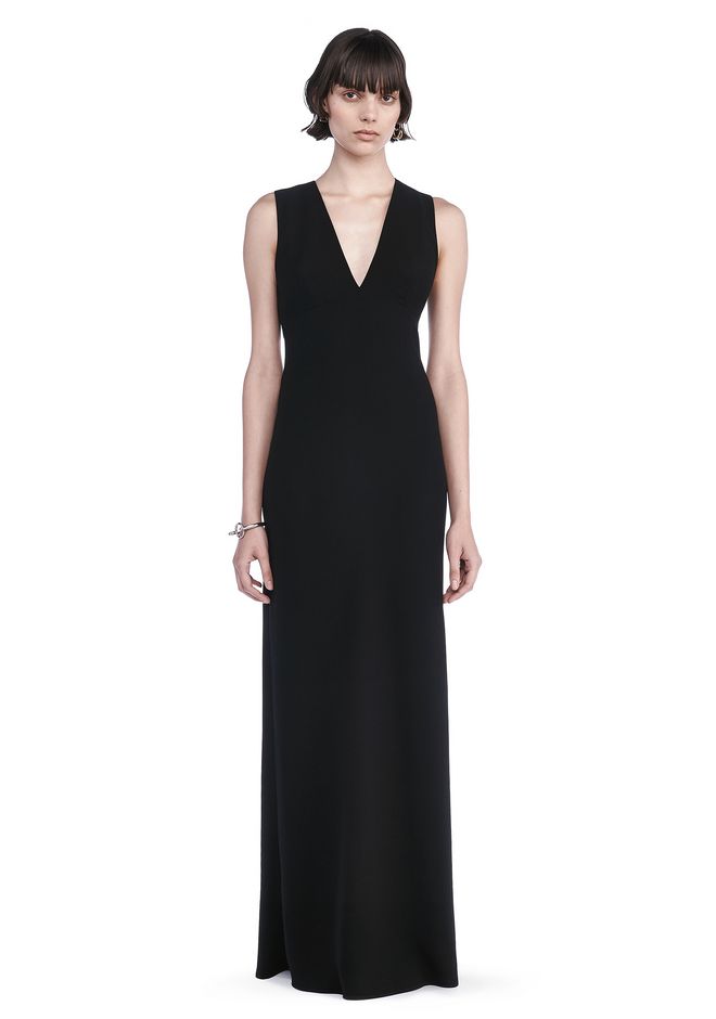 Alexander Wang ‎POLY CREPE MAXI DRESS WITH EXPOSED BACK ‎ ‎Long Dress ...