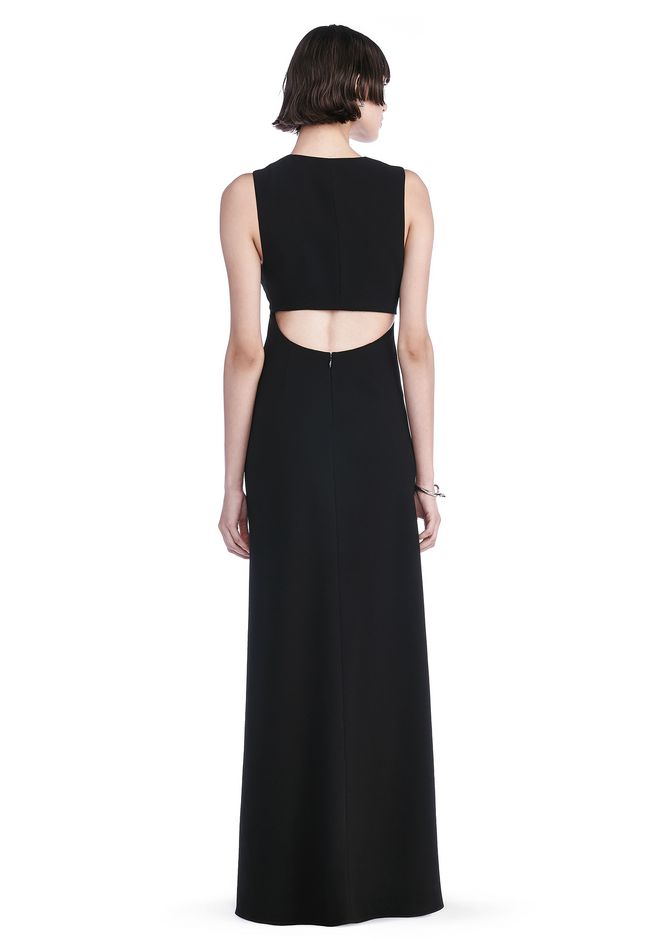Alexander Wang ‎POLY CREPE MAXI DRESS WITH EXPOSED BACK ‎ ‎Long Dress ...