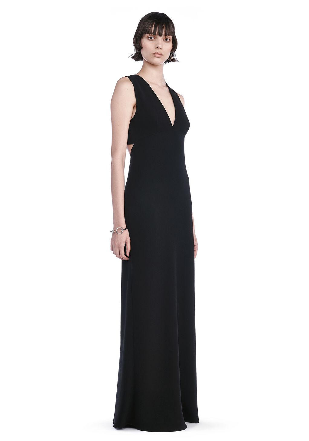 Alexander Wang ‎POLY CREPE MAXI DRESS WITH EXPOSED BACK ‎ ‎Long Dress ...