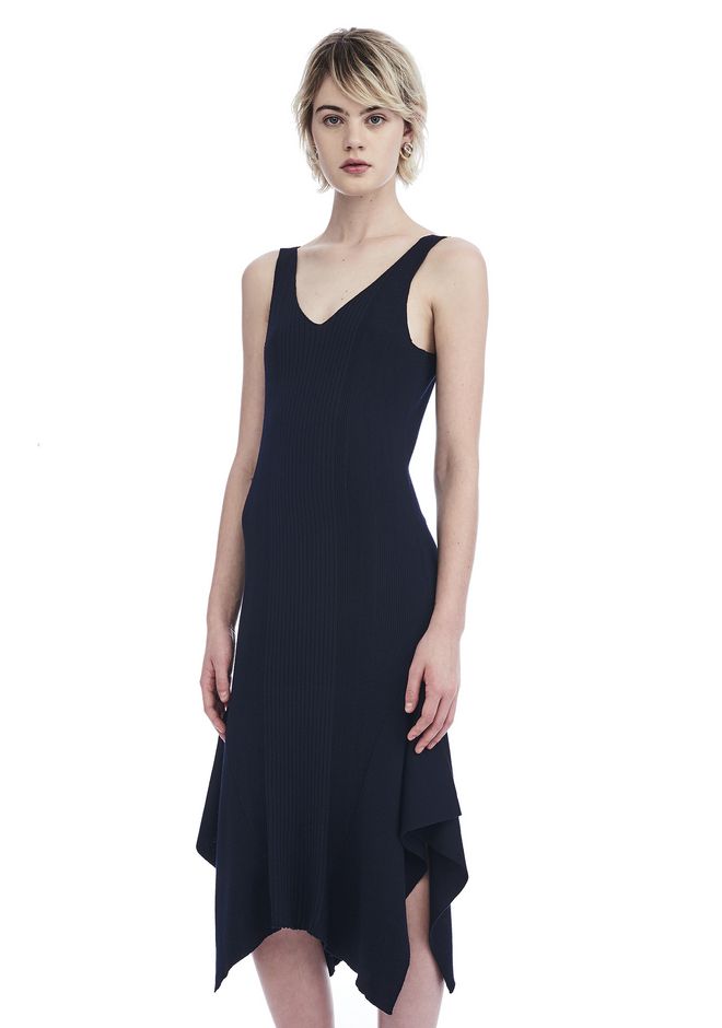 Alexander Wang ‎LOW SCOOP BACK TANK DRESS ‎ ‎3/4 Length Dress ...