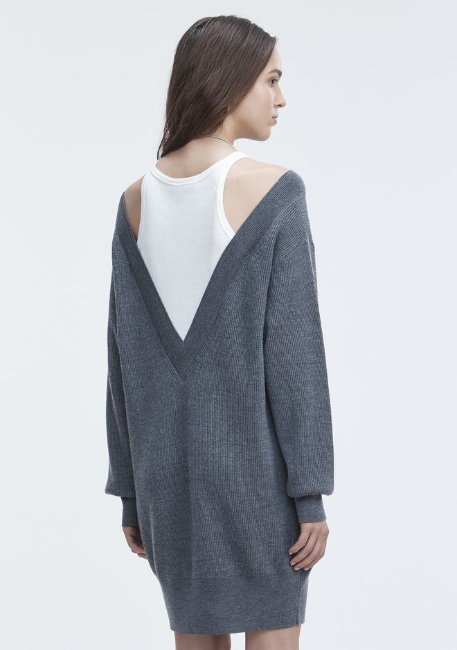 alexander wang bi layer dress