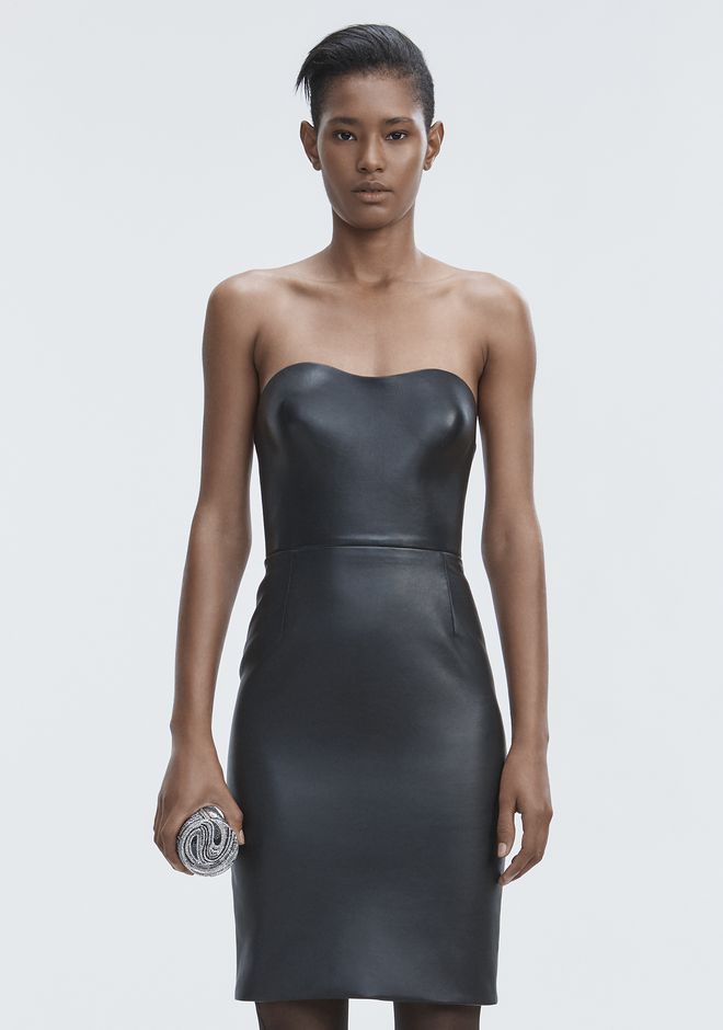 Alexander Wang ‎LEATHER BUSTIER DRESS ‎ ‎Long Dress‎ Official Site