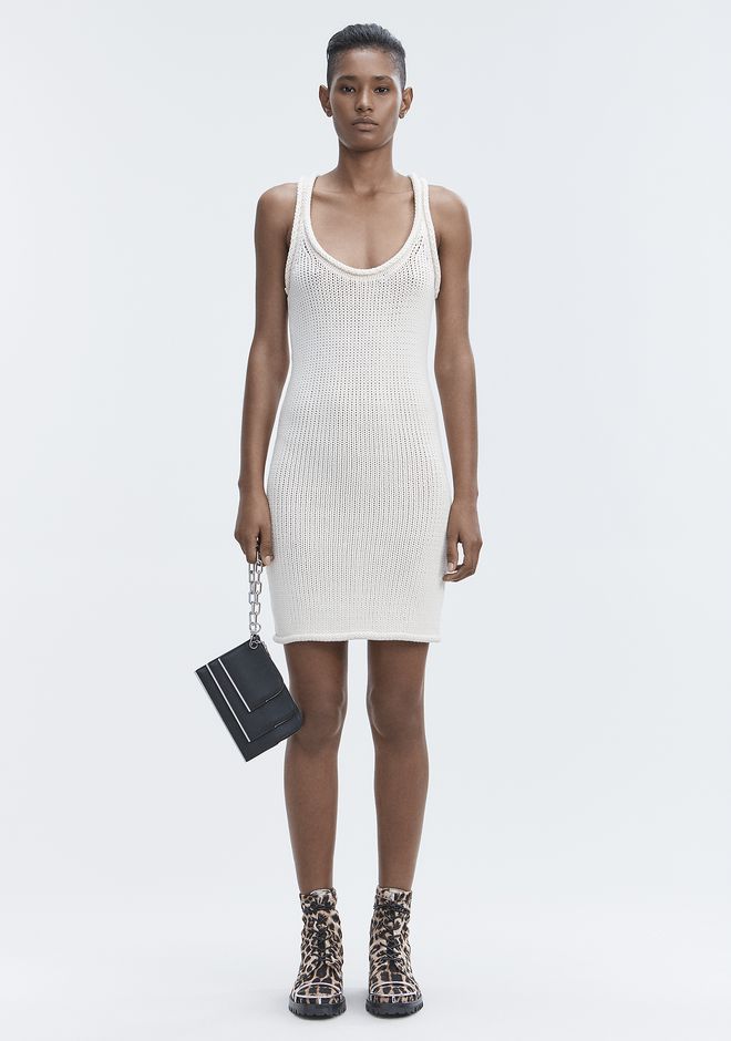 Alexander Wang KNIT TANK DRESS Short Dress | Official Site