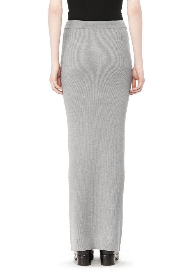 Alexander Wang ‎MERINO MAXI SKIRT ‎ ‎SKIRT‎ | Official Site