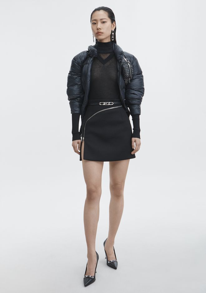 Alexander Bottoms For Women Ready To Wear Official Site Alexander Skirts Women Zipper Miniskirt