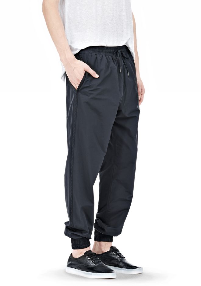 straight leg nylon track pants